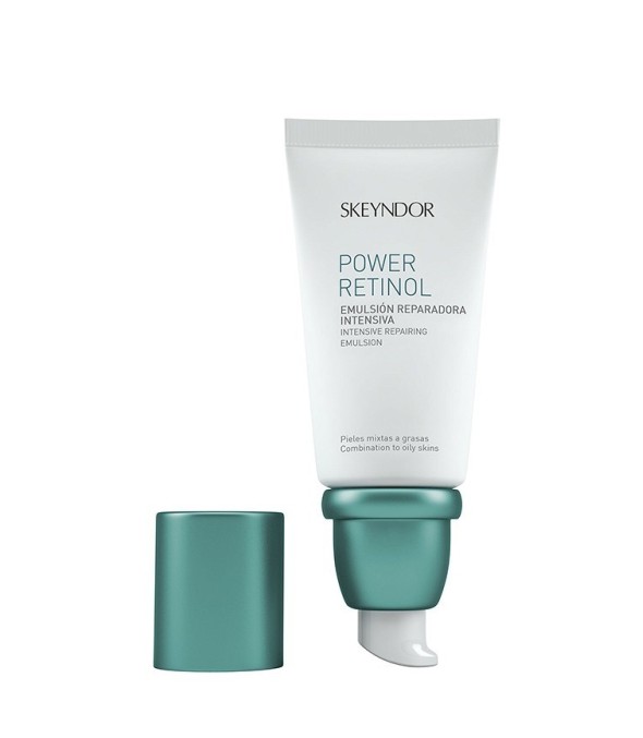 Skeyndor Power Retinol Intensive Repairing Emulsion  combination to oily skin