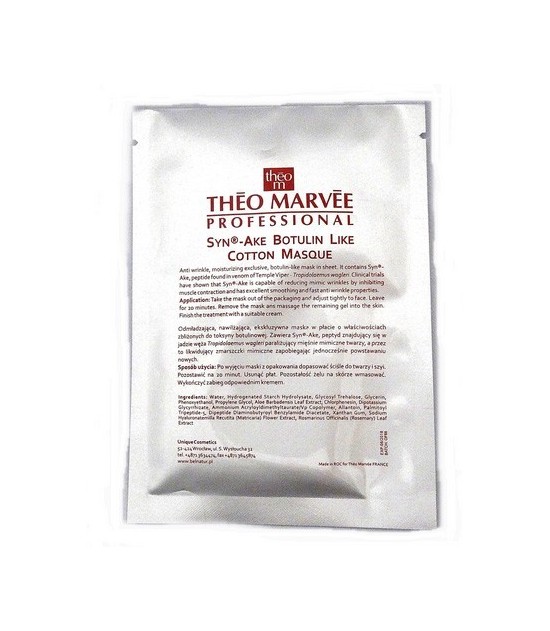 Theo Marvee Cotton Masque Syn-Ake Botulin-Like