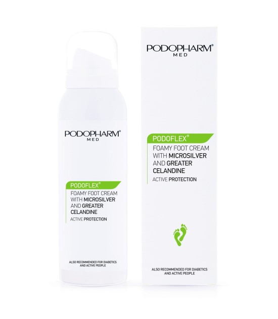 Krem do stóp w piance z mikrosrebrem i jaskółczym zielem 125ml