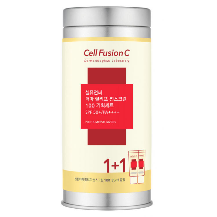 Cell Fusion C Derma Relief Sunscreen 100 SPF50+/PA++++ Zestaw