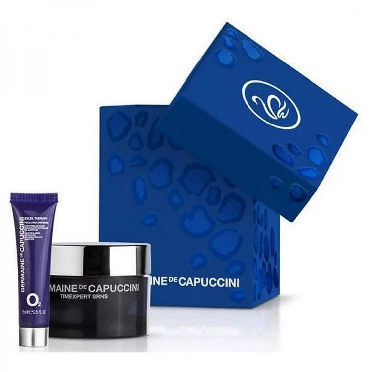 Germaine de Capuccini ZESTAW Timexpert SRNS Intensive Recovery + Excel Therapy O2 Eye Contour Cream