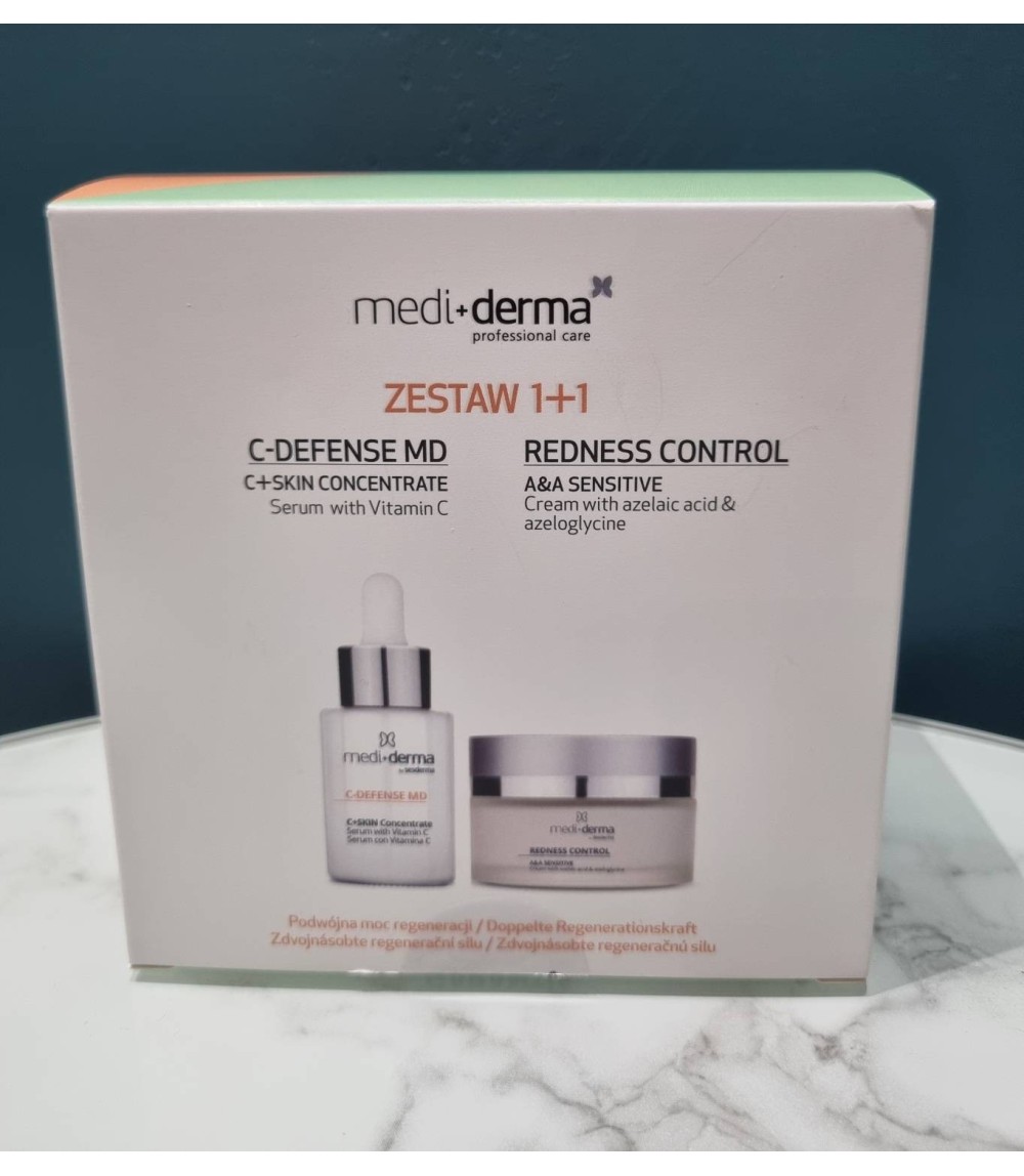 Mediderma Redness Control + C-Defence MD ZESTAW